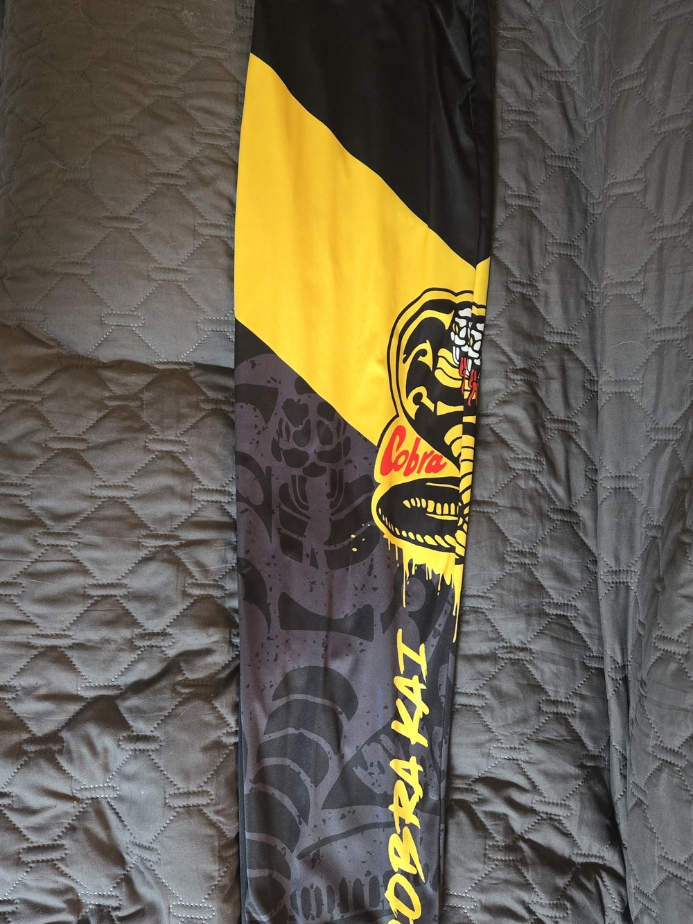 Yellow and Black Kids Leggings